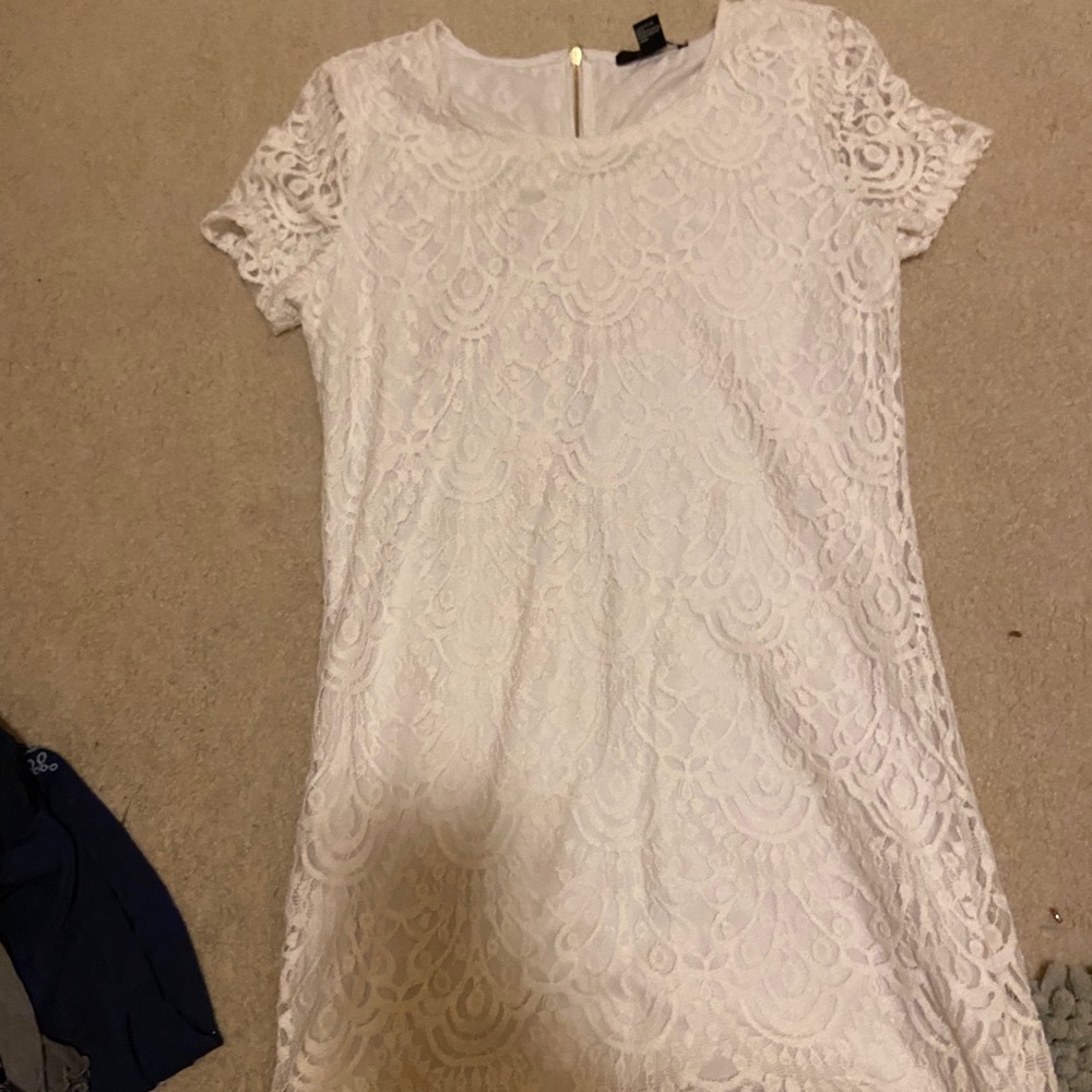 White lace dress